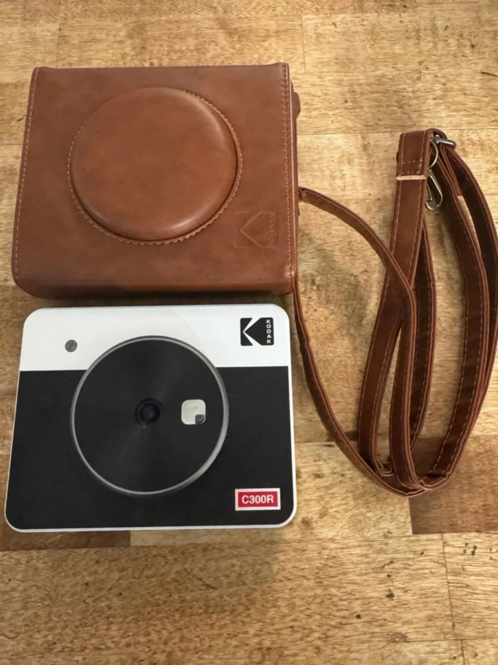 White Kodak Mini Shot 3 Instant 2 in 1 Camera Retro C300R Bluetooth for parts